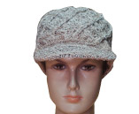 Thick Hemp Made Winter Brim Hat