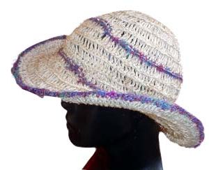 Made in Nepal Hemp Wire Rim Hat