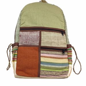 Made in Nepal Funky Gheri Hemp Backpack