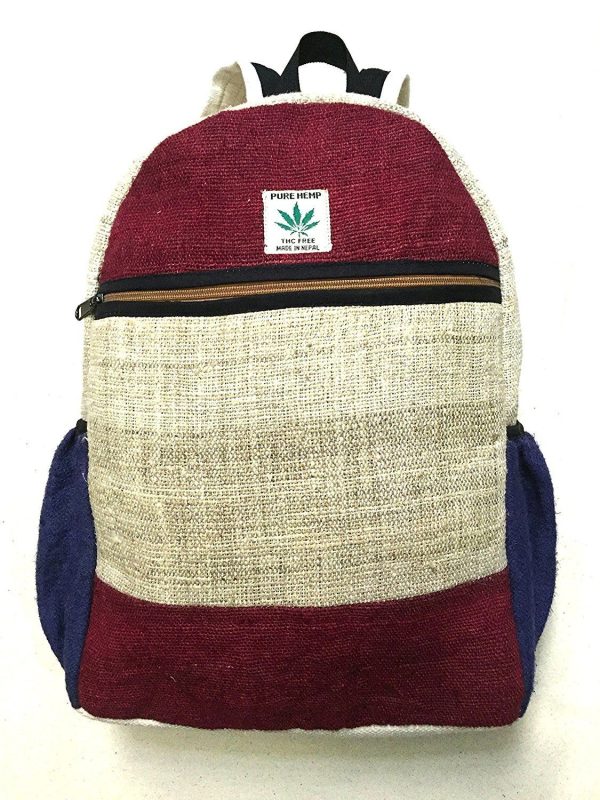 Multicolor Handmade Boho hemp Travel Bag