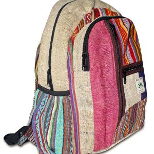 Colorful Gheri Patched Classy Hemp Bag