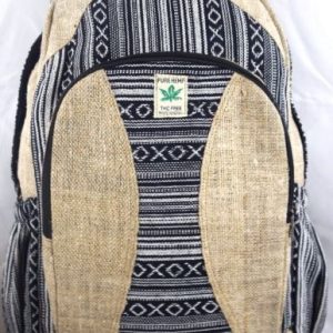 Large Hemp Backpack with Laptop Compartment
