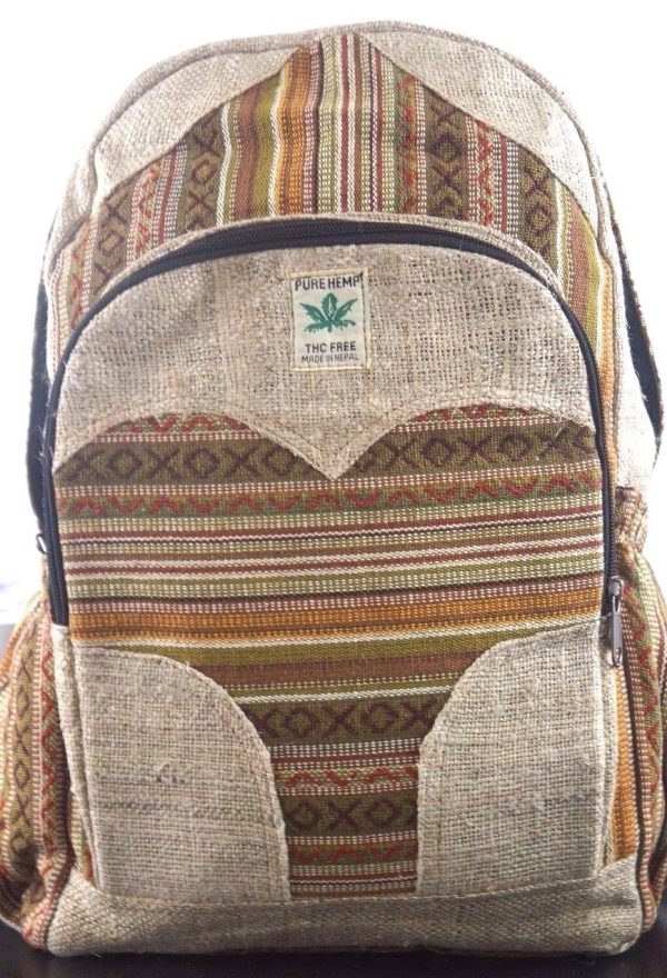 Handmade Large Hemp Backpack