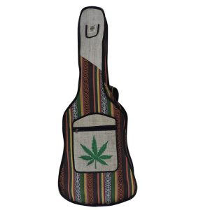 Cannabis Leaf Printed Handmade Gheri Bag