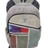 Multi Patched Stylish Hemp Backpack