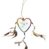 Love sign design handcrafted hemp dream catcher