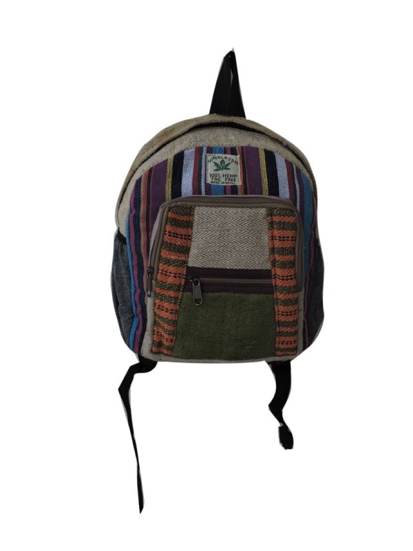 Made in Nepal children hemp backpack