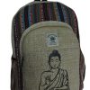 Lord Budhha Printed Pure Hemp Backpack