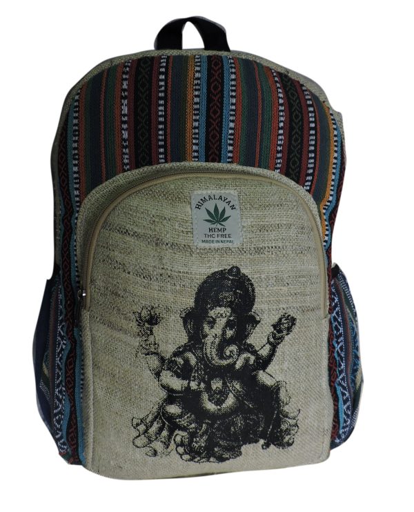 Lord Ganesh Printed Ethnic Hemp Bag