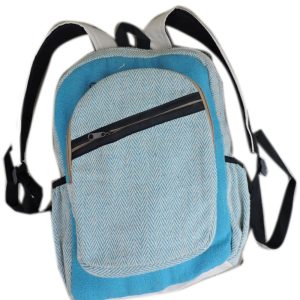 Bluish Mix Organic Hemp Backpack