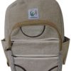 Radiant herringbone style multipurpose Himalayan hemp backpack