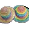 Rainbow Color Mixed Boho Hemp Hat