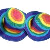 Durable Hemp Hippie Rainbow Brim Hat