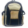 Stylish handmade hemp woven backpack