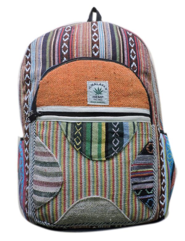 Eco Friendly Gheri Patched Hemp Backpack