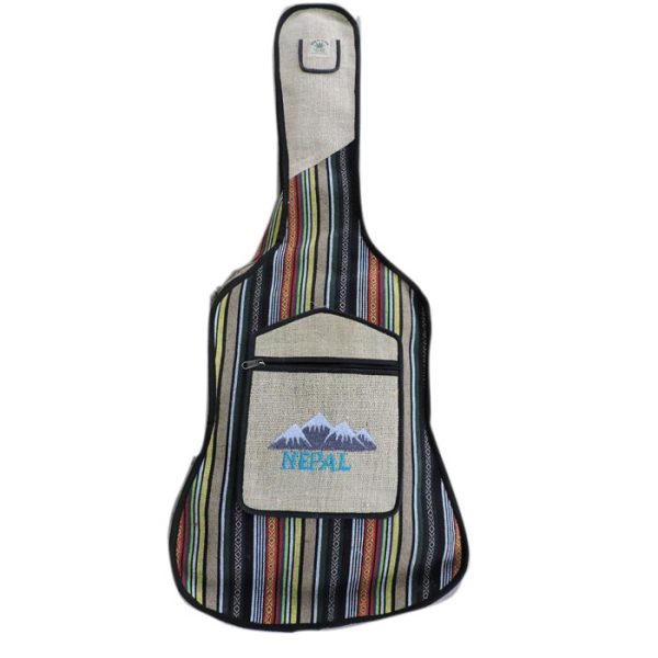 Red Gheri Mix Boho Hemp Guitar Bag Red Gheri Mix Boho Hemp Guitar Bag