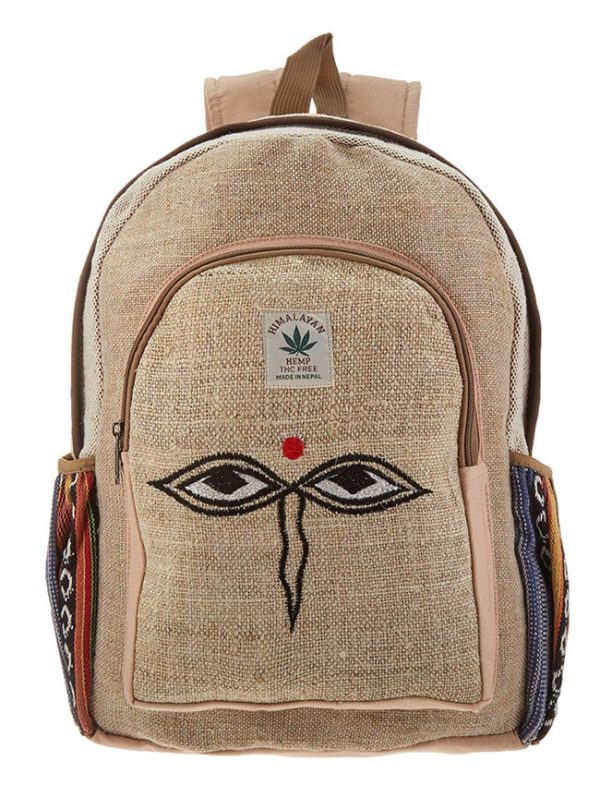 Eyes of Wisdom Printed Hippie Hemp Bag