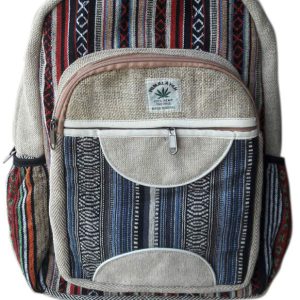 Environment friendly hemp book backpack
