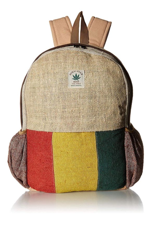 Multicolor Hemp travel backpack