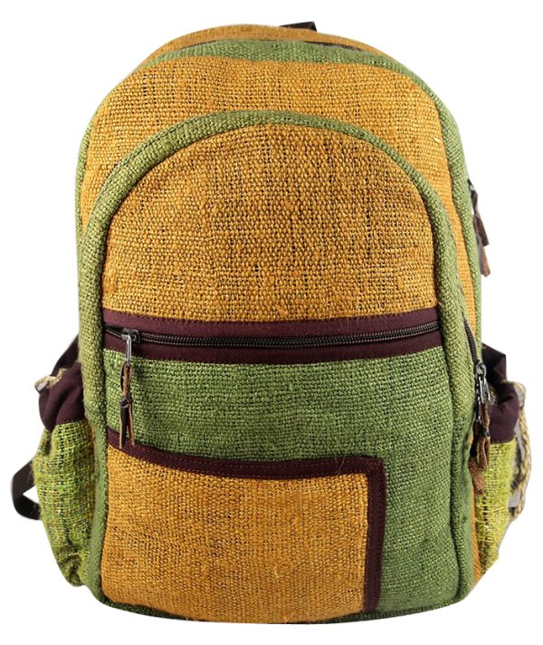 Multicolor sustainable hemp backpack