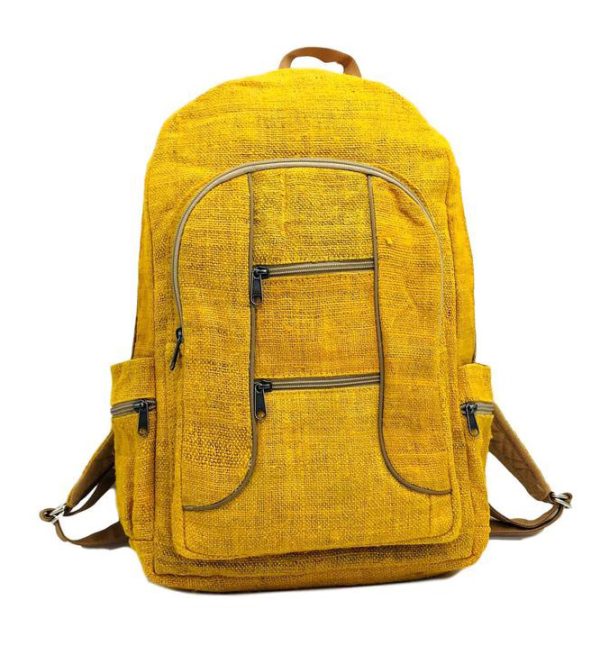 Yellowish Gheri wholesale hemp backpack