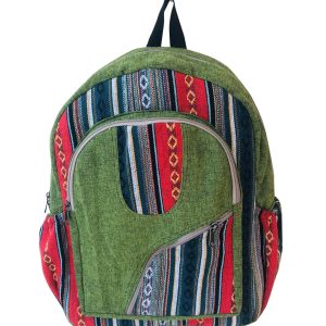 Organic cotton hippie canvas backpack