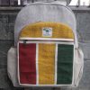 Multicolor Hemp Rucksack Backpack