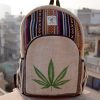 Cannabis leaf printed Himalayan rucksack backpack