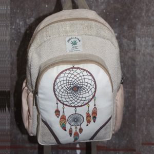 Stylish ethically made embroidered hemp bag