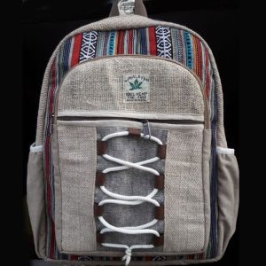 Strong & Sustainable handmade Himalayan hemp backpack | fair trade boho hemp bag