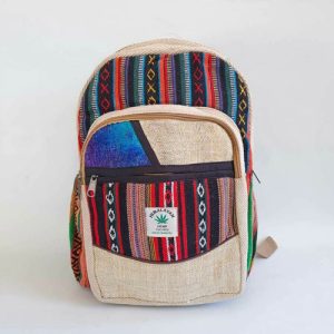 Hippie Hemp School Bag pack Bag Multicolored Festival Bag Pack