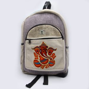 Himalayan hemp herringbone design multipurpose backpack