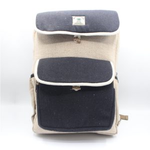 Unique design Herringbone hemp laptop backpack