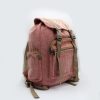 Stylish design Pink tone handmade hemp travel and book bag