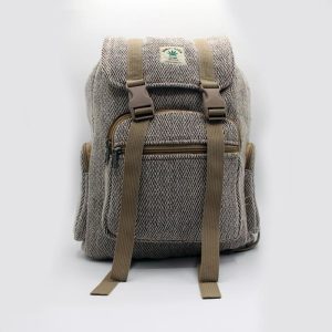 Modern fashion stylish herringbone hemp backpack