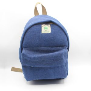 Blue Color Small Hemp Back Pack