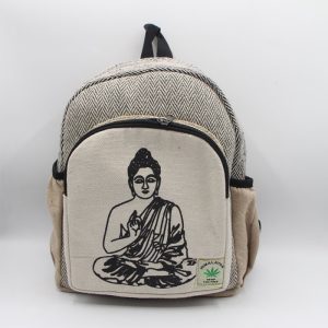 Buddha Handprint Small Hemp Back Pack