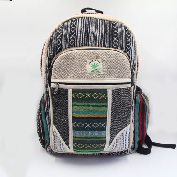 Different color mixed boho hippie book bag