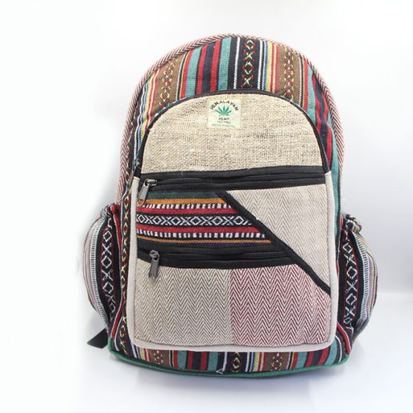 Unique design made in Nepal hemp travel bag