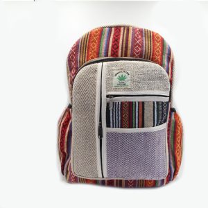 Multicolor handmade gheri herringbone school bag