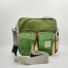 Himalayan hemp trendy green tone cross body travel bag
