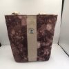 Maroon color tone smooth hemp fabric shopping & office bag
