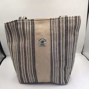 Unique designed herringbone style hemp grocery bag