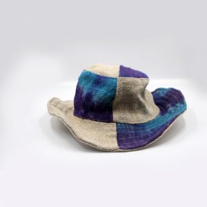 Thick & warm multicolor hemp wide brim hat for unisex