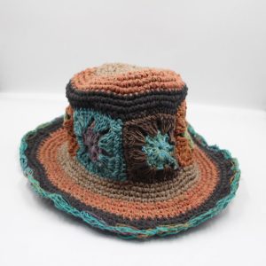 Unique designed hippie brim hat | stylish woolen wide hemp brim hat