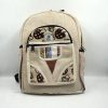 Sustainable colorful hippie hemp backpack