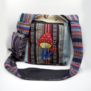 Full Gheri Design Boho Hemp Shoulder Bag