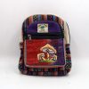 Boho Mushroom Embroidered Small Hemp Backpack