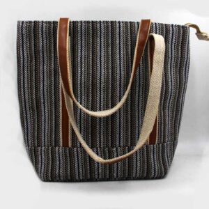 Dorje Print hemp grocery shopping bag made in Nepal