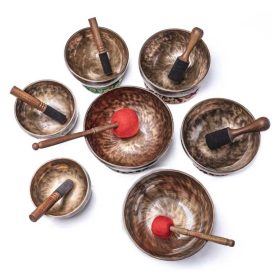 7 Chakra Healing Tibetan Singing Bowl Set
